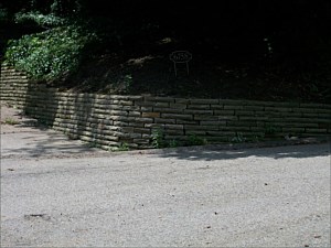 Pittsburgh (Squirrel Hill) Natural Stone Retaining Wall.
